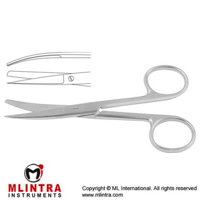 Operating Scissor Curved - Sharp/Blunt Stainless Steel, 13 cm - 5"